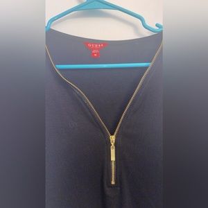 Black blouse guess brand never used size medium but fits large